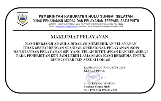 MAKLUMAT PELAYANAN