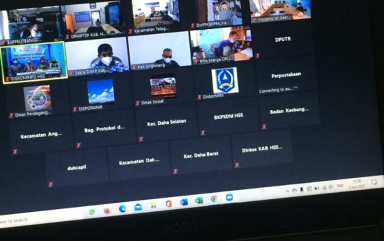 KEGIATAN ZOOM MEETING RAPAT KOORDINASI PPID & SP4N LAPOR PADA HARI KAMIS TANGGAL 3 MEI 2021.