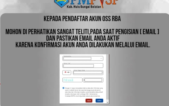 PENGUMUMAN TERKAIT OSS RBA