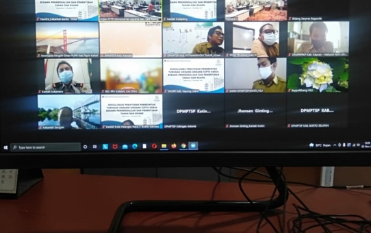 SOSIALISASI PERATURAN PEMERINTAH TURUNAN UNDANG-UNDANG CIPTA KERJA BIDANG PENGENDALIAN DAN PENERTIBAN TANAH DAN RUANG