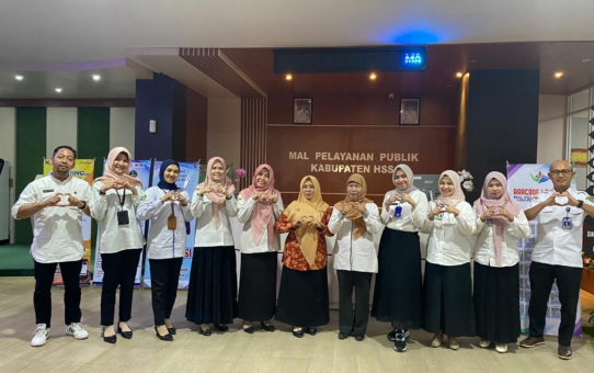 KUNJUNGAN DINAS PMPTSP KABUPATEN TAPIN KE MAL PELAYANAN PUBLIK KABUPATEN HULU SUNGAI SELATAN