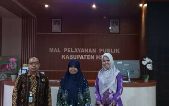 KUNJUNGAN BPPOM KE MAL PELAYANAN PUBLIK KABUPATEN HULU SUNGAI SELATAN
