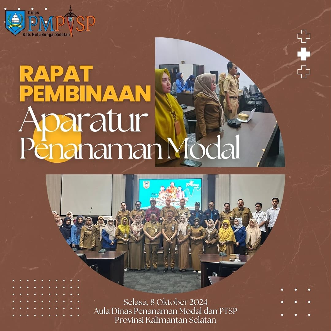 RAPAT PEMBINAAN APARATUR PENANAMAN MODAL
