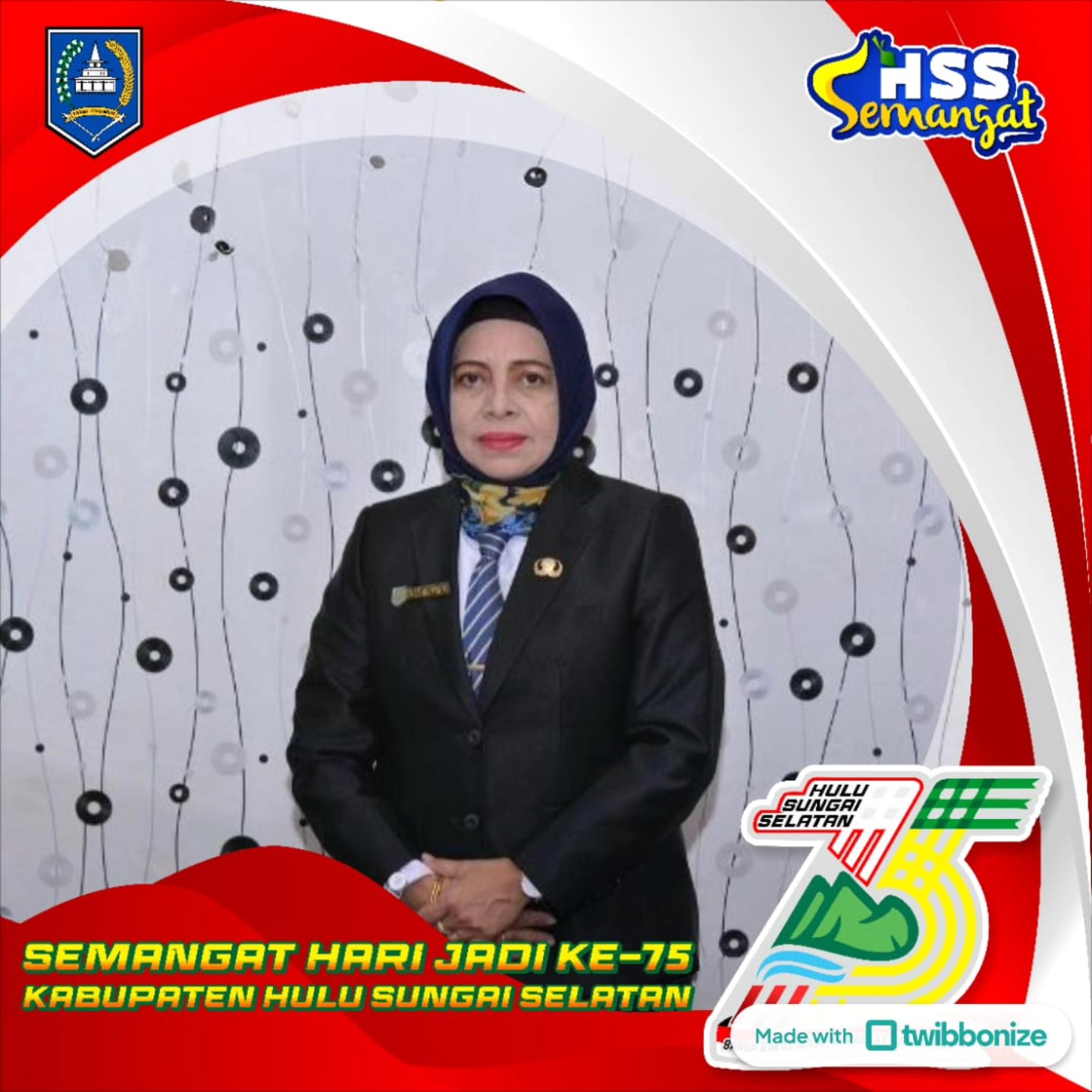 Selamat Hari Jadi Kabupaten Hulu Sungai Selatan yang ke-75 "Banua Rakat Maju, Semangat Kada Landu"