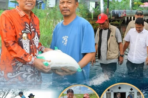 Bupati Hulu Sungai Selatan H. Syafrudin Noor Tanggap Darurat Bencana Banjir