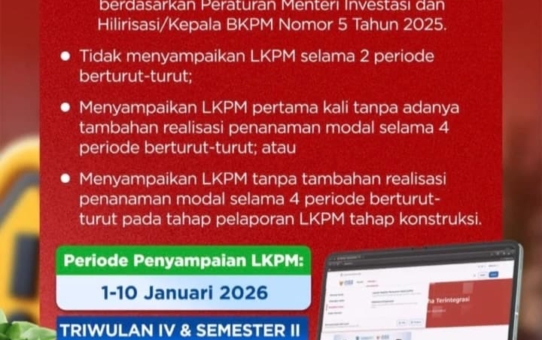 PELAPORAN LKPM TRIWULAN IV DAN SEMESTER 2 TAHUN 2025