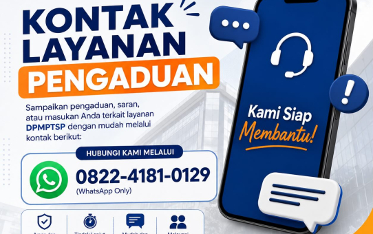 KONTAK LAYANAN PENGADUAN DINAS PMPTSP