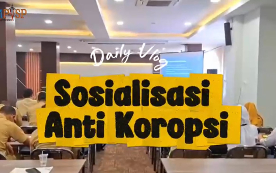 SOSIALISAI ANTI KORUPSI DINAS PMPTSP KABUPATEN HULU SUNGAI SELATAN