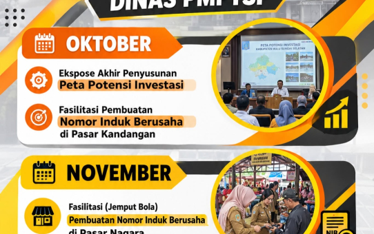 JADWAL KEGIATAN DINAS PMPTSP OKTOBER–DESEMBER 2026